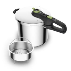 Olla a presión rápida Tefal P25844 Secure Trendy de 8l con cestillo