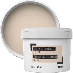 Pintura para paredes beige 2,5 l