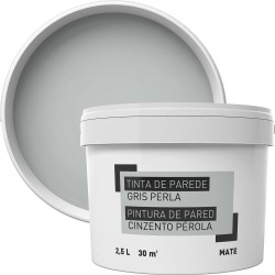 Pintura para paredes gris perla 2,5 l