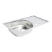 Fregadero inoxidable Turing 1 seno + escurridor 73x43,5cm