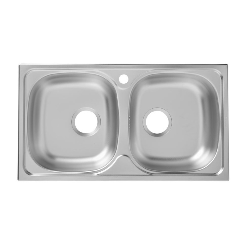 Fregadero inoxidable Bohm 2 senos 78x43,5cm
