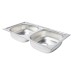 Fregadero inoxidable Bohm 2 senos 78x43,5cm