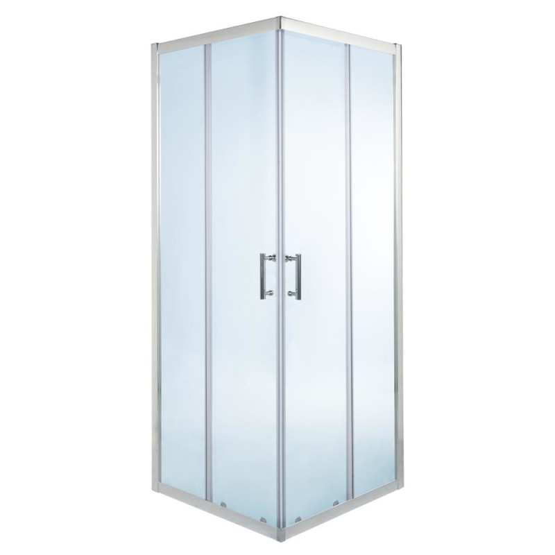 Mampara de ducha rectangular transparente 190x100x70cm onega