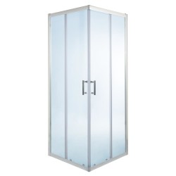 Mampara de ducha rectangular transparente 190x120x70cm onega
