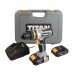 Taladro atornillador con 2 baterías y cargador 18 V Titan