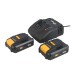 Taladro atornillador con 2 baterías y cargador 18 V Titan