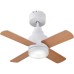 Ventilador de techo con luz Ignacius DC 4 aspas reversibles 76 cm blanco