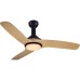Ventilador de techo con luz Hormias DC 3 aspas 132 cm madera