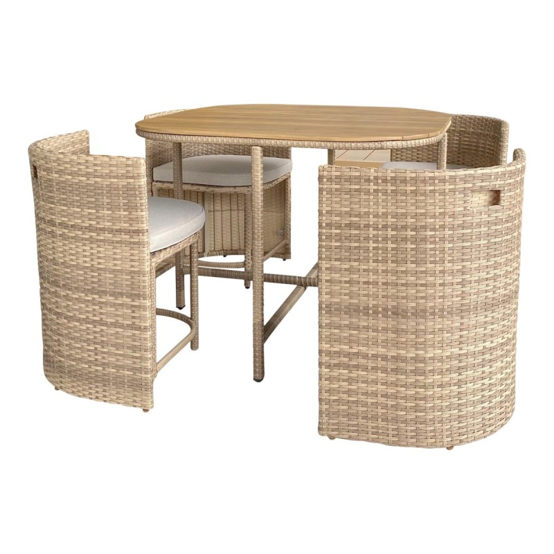 Conjunto de comedor Elos 4 piezas Goodhome