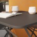 Silla plegable de jardín gris 70cm Saba Goodhome