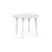 Mesa de jardín redonda blanca ø90 cm