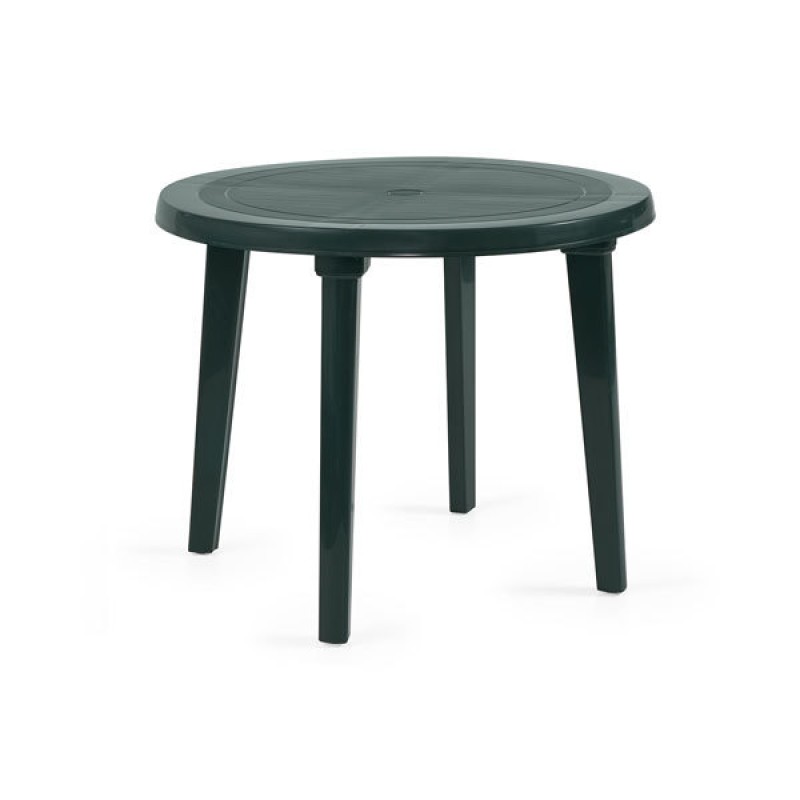 Mesa de jardín redonda verde ø90 cm