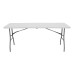 Mesa plegable rectangular para catering blanco 240x74cm Thinia Home