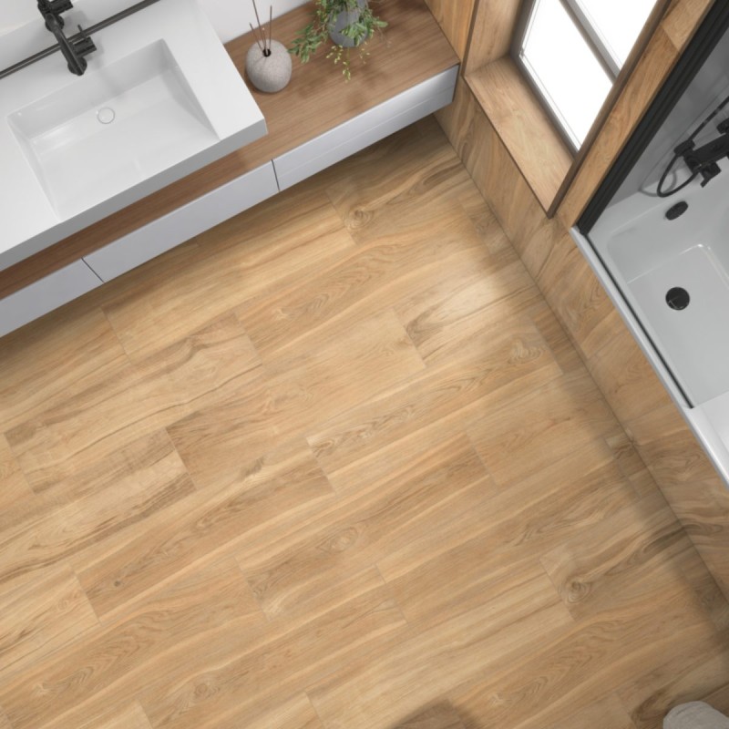 Suelo porcelánico madera natural 24x88 cm C2 Amaga