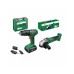Kit de taladro 18 V 1x2,5 Ah + amoladora 18 V 115 mm sin batería Bosch