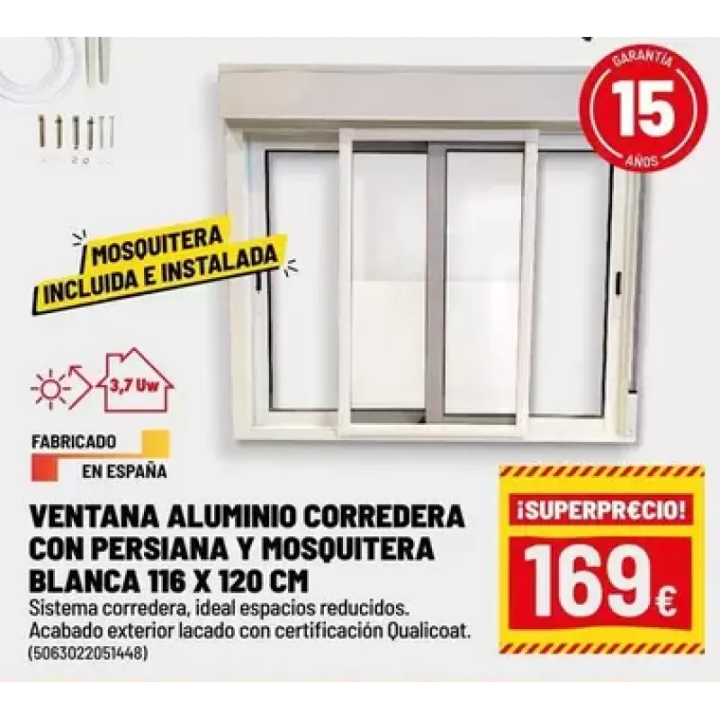 Mampara de ducha frontal 120 cm