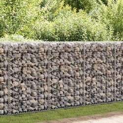 vidaXL Cesta de muro de gaviones acero galvanizado 200x50x100 cm
