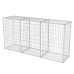 vidaXL Cesta de muro de gaviones acero galvanizado 200x50x100 cm