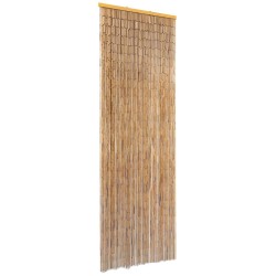 vidaXL Cortina de puerta antimosquitos para autocaravana 56x185 cm bambú
