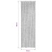 vidaXL Cortina de puerta antimosquitos para autocaravana 56x185 cm bambú