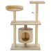 vidaXL Rascador para gatos con postes rascadores de sisal 95 cm beige