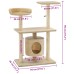 vidaXL Rascador para gatos con postes rascadores de sisal 95 cm beige