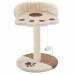 vidaXL Rascador para gatos con poste de sisal 40 cm beige y marrón