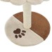 vidaXL Rascador para gatos con poste de sisal 40 cm beige y marrón