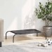 vidaXL Cama de perro elevada negra textilene S