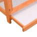 vidaXL Jaula para pájaros madera maciza pino y abeto 125,5x59,5x164 cm