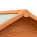 vidaXL Jaula para pájaros madera maciza pino y abeto 125,5x59,5x164 cm
