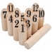 vidaXL Juego de números Kubb madera