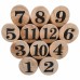 vidaXL Juego de números Kubb madera