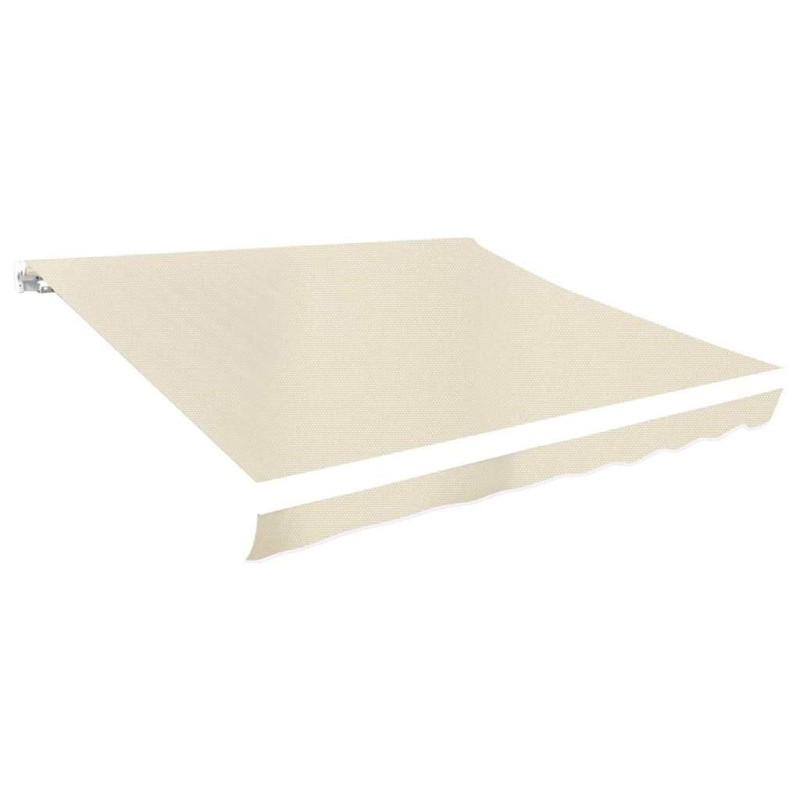 vidaXL Tela de repuesto para toldo crema 280x245 cm poliéster