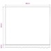 vidaXL Tela de repuesto para toldo crema 280x245 cm poliéster