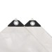 vidaXL Lona 650 g/m² 6x8 m blanca