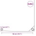 vidaXL Lona 650 g/m² 6x8 m blanca