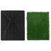 vidaXL Inodoro mascotas con bandeja césped artificial verde 63x50x7 cm