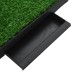 vidaXL Inodoro mascotas con bandeja césped artificial verde 63x50x7 cm