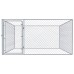 vidaXL Perrera de exterior de acero galvanizado 2x2x1 m