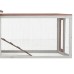 vidaXL Conejera madera maciza pino y abeto color moca 310x70x87 cm