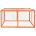 vidaXL Conejera de madera maciza de abeto 124x120x60 cm