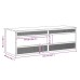 vidaXL Terrario de madera contrachapada 144x46x48 cm