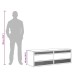 vidaXL Terrario de madera contrachapada 144x46x48 cm