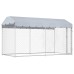 vidaXL Perrera de exterior con toldo 382x192x225 cm