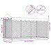 vidaXL Perrera de exterior con toldo 382x192x225 cm