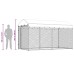 vidaXL Perrera de exterior con toldo 382x192x225 cm