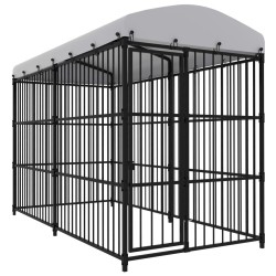 vidaXL Perrera de exterior con techo 300x150x210 cm