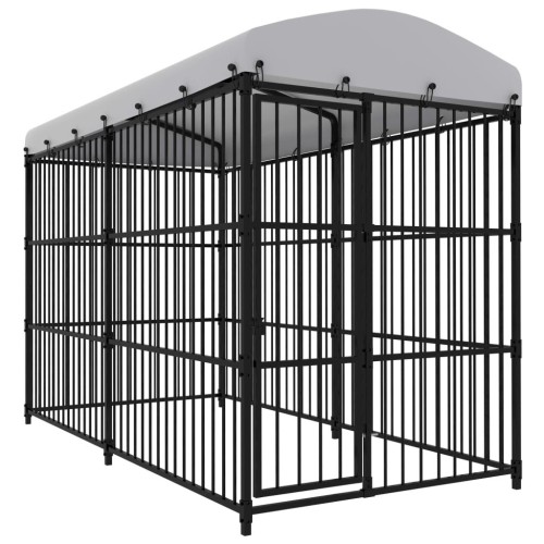 vidaXL Perrera de exterior con techo 300x150x210 cm