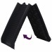 vidaXL Rampa para perros plegable negra 155,5x40x15,5 cm